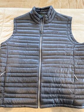 Stio Pinion Men's Lightweight Quilted Puffer Vest - Gray Large EUC
